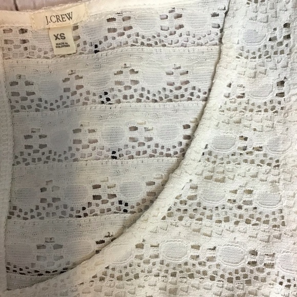 J. Crew Scallop Lace Shell Blouse Extra Small - Picture 9 of 9